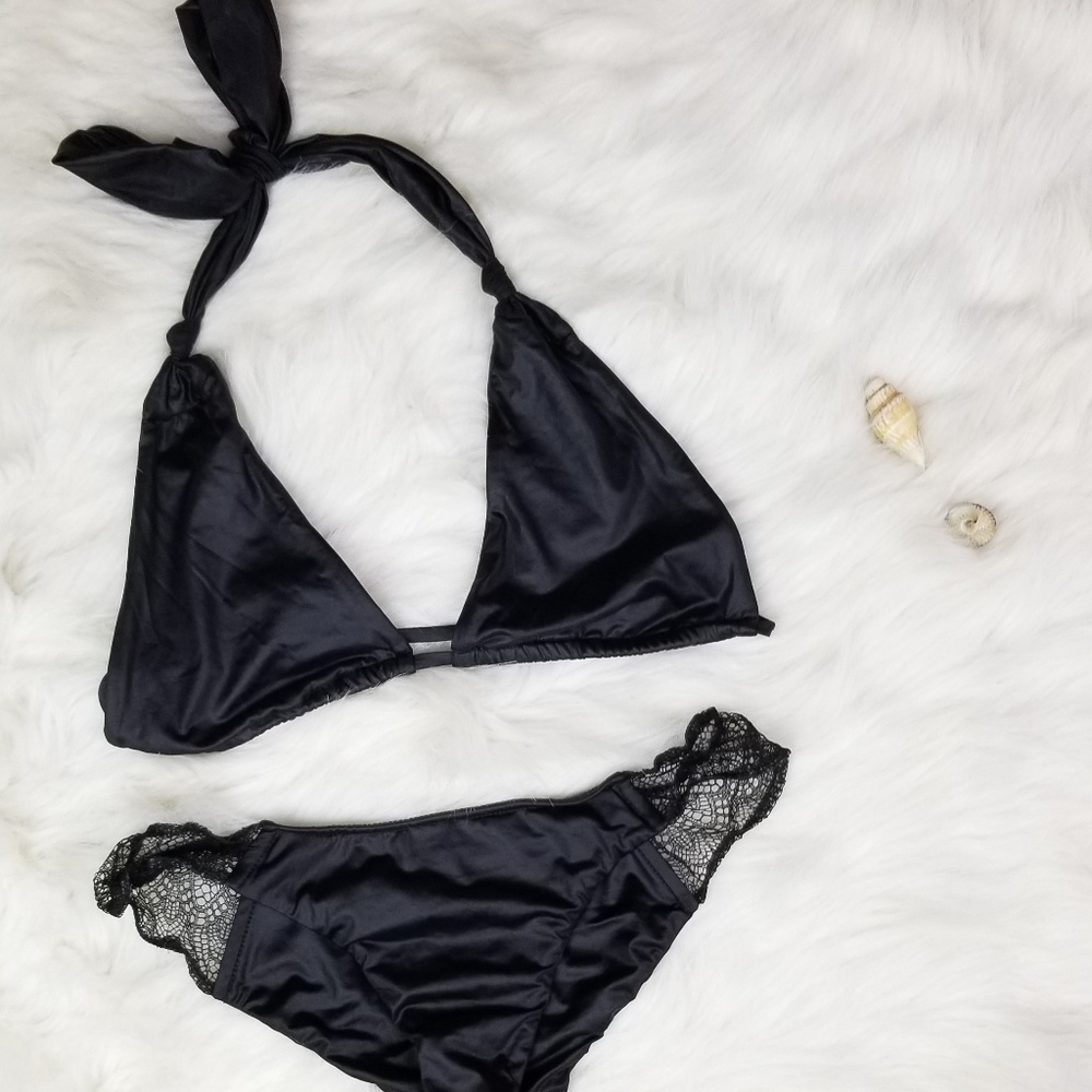 50% OFF Beach Bunny Dupe Black Bikini Set (#31)